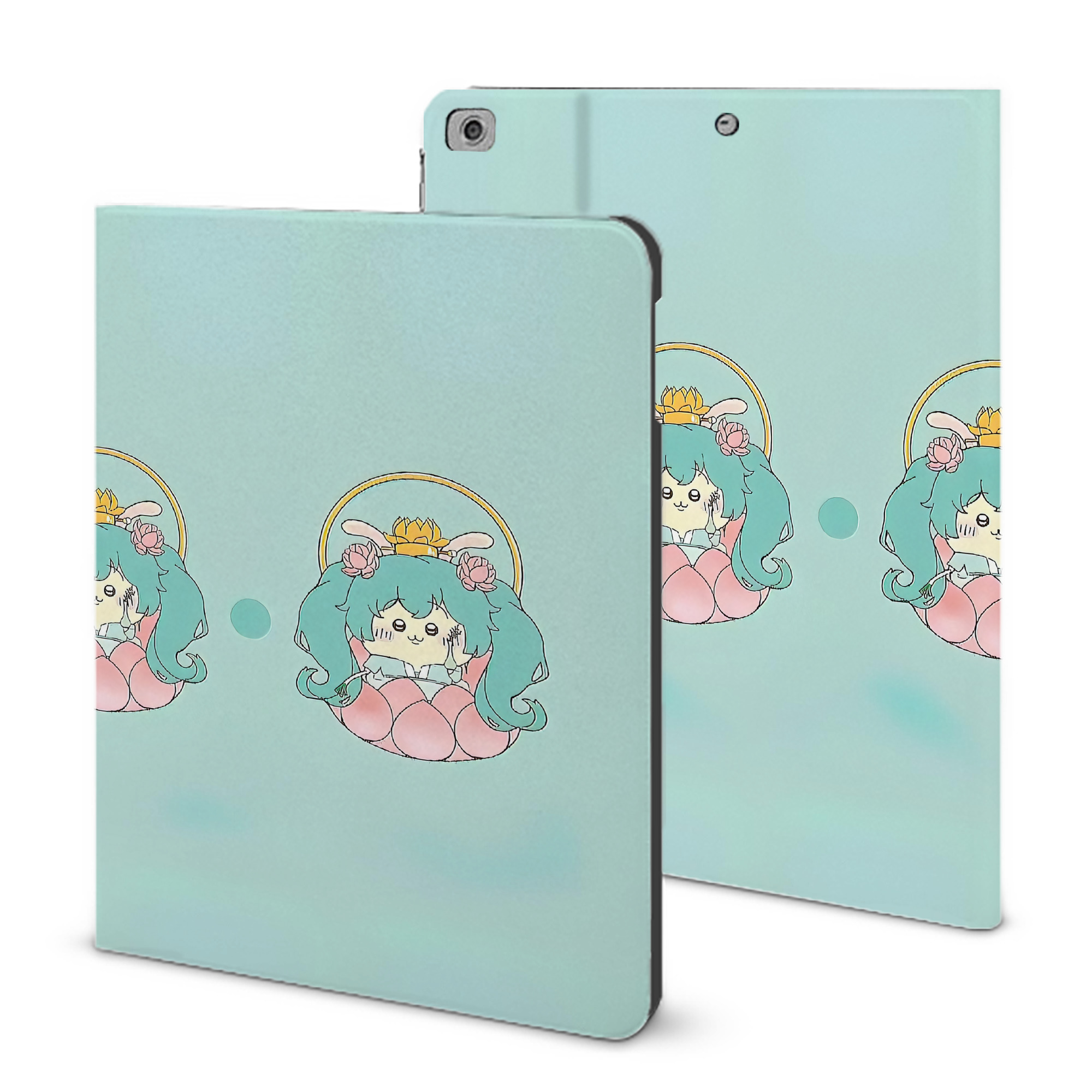 （画像用） ちいかわ Chii-kawa IPad ケース ブック型 PUレザー TPU 耐衝撃 軽量 薄型 ペン収納なし 全面保護 IPad 各モデル対応